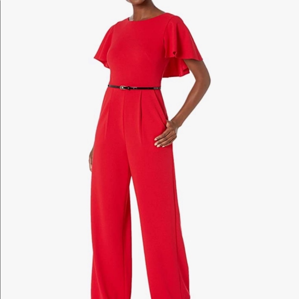 Red jumpsuit